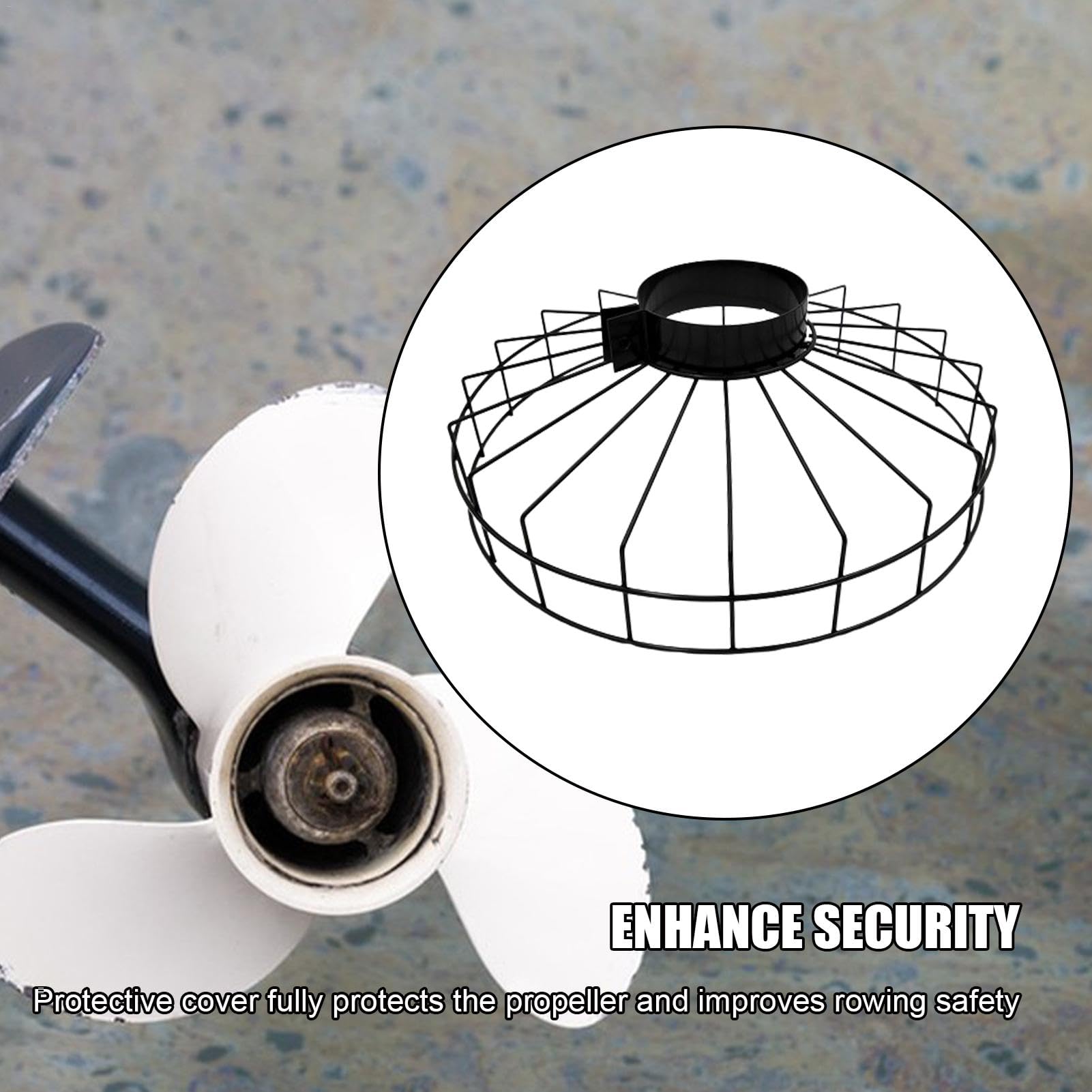 Marine Propeller Schutz | Außenbordmotor Propellerschutz | Propellernetzabdeckungen | Stahlgitter-Propeller Schutz Marine Hardware Zubehör Schutz für Schiffsmotoren