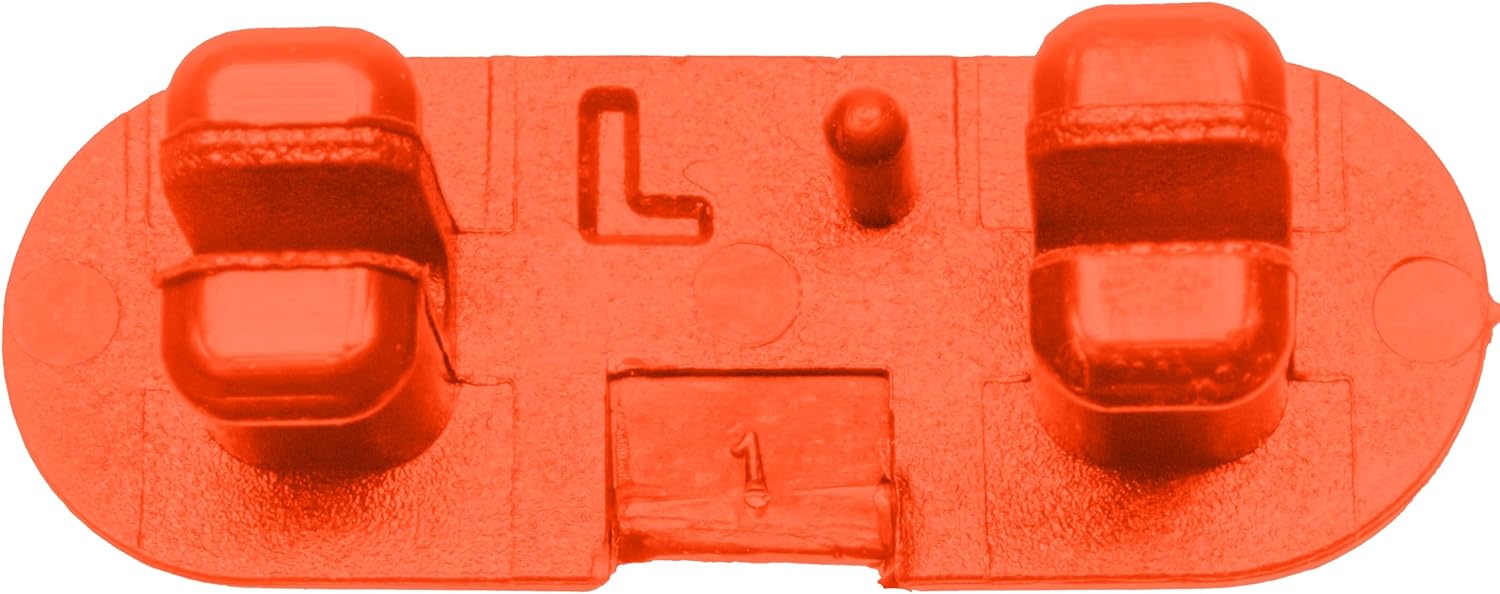 SCUBAPRO Modular Fin System Lock Plate Set for Scuba Diving Fin Assembly, 2 Right and 2 Left Lock Plates Modular Fin System Lock Plate Set Orange