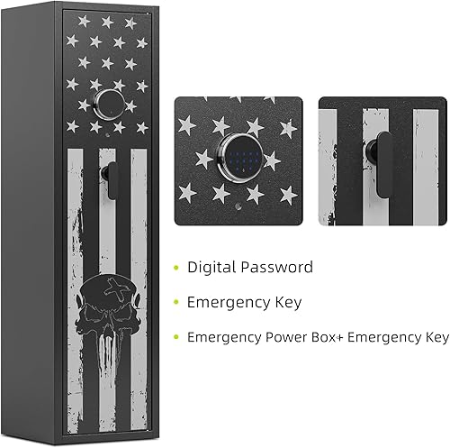 Miniatura 4 de 6 cajas fuertes para armas para rifles y pistolas de gran capacidad para rifles y pistolas de gran capacidad para rifles caseros y escopetas, seguro