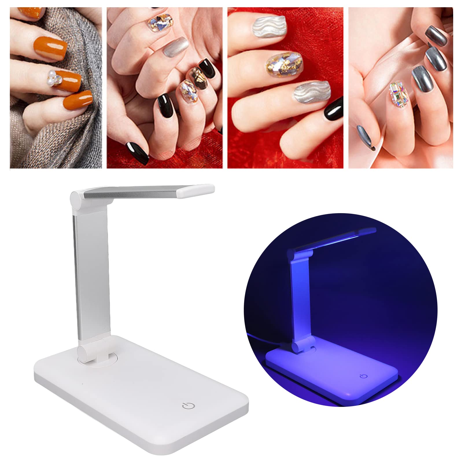 Lampada LED UV Pieghevole per Unghie in Gel - Essiccatore Rapido con Cavo USB