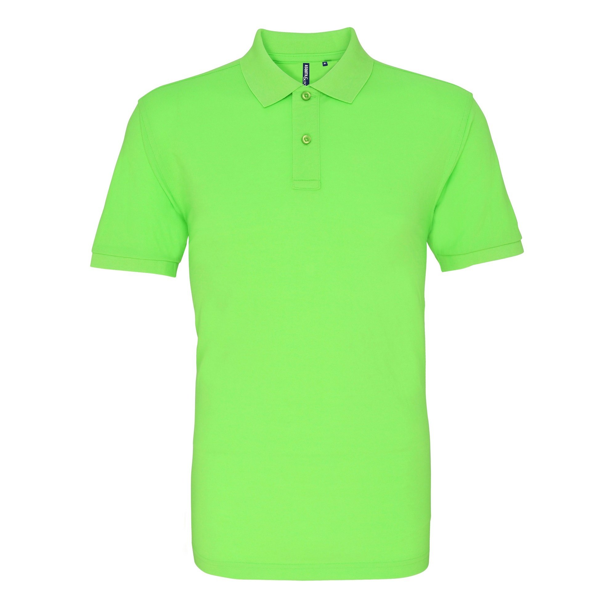 Asquith And Fox Men's Green (Neon Green 000) Asquith & Fox Polo Short Sleeve Polo Shirt, Medium (Manufacturer Size:medium)