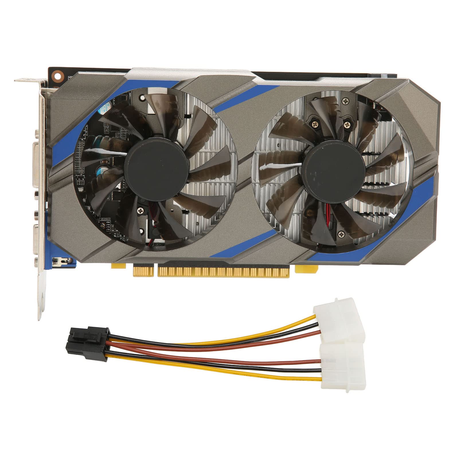 Scheda Grafica, GPU per Scheda Grafica per Videogiochi GDDR5 da 4 GB a 128 Bit per PC Displayport DVI D di Raffreddamento a Doppia Ventola
