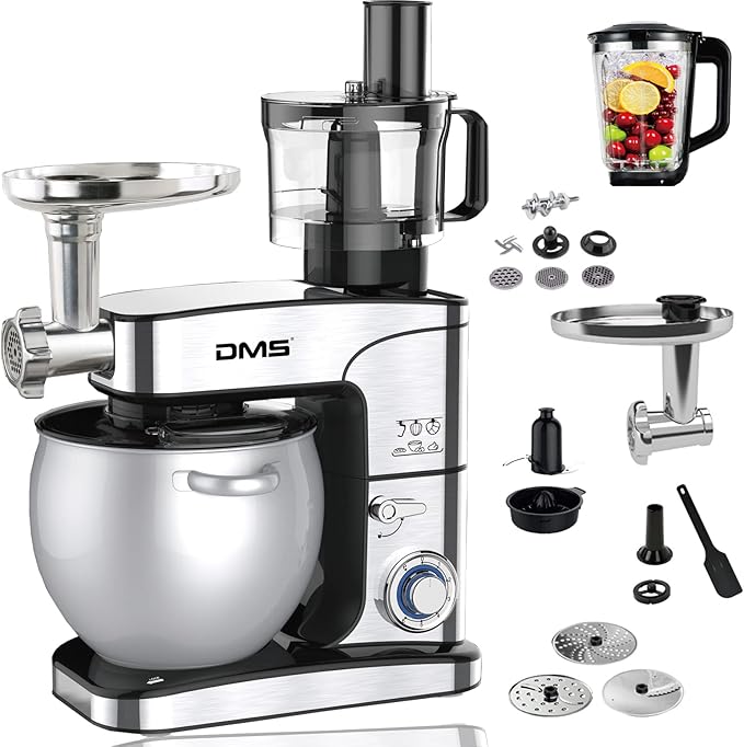 Amazon.de DMS® 5in1 Edelstahl Küchenmaschine Rührmaschine 10 Liter