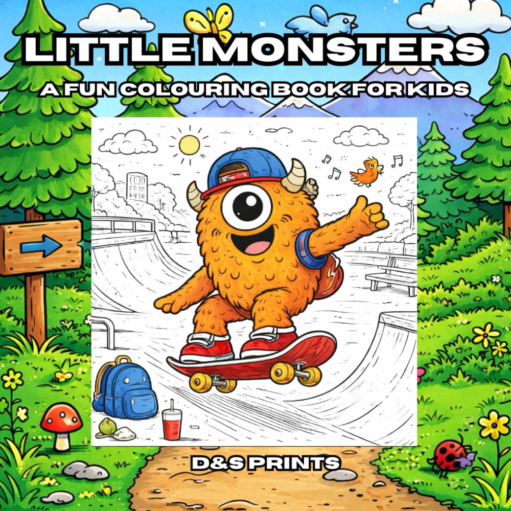 Little Monsters: Fun coloring book (Little Adventures Colouring Books)