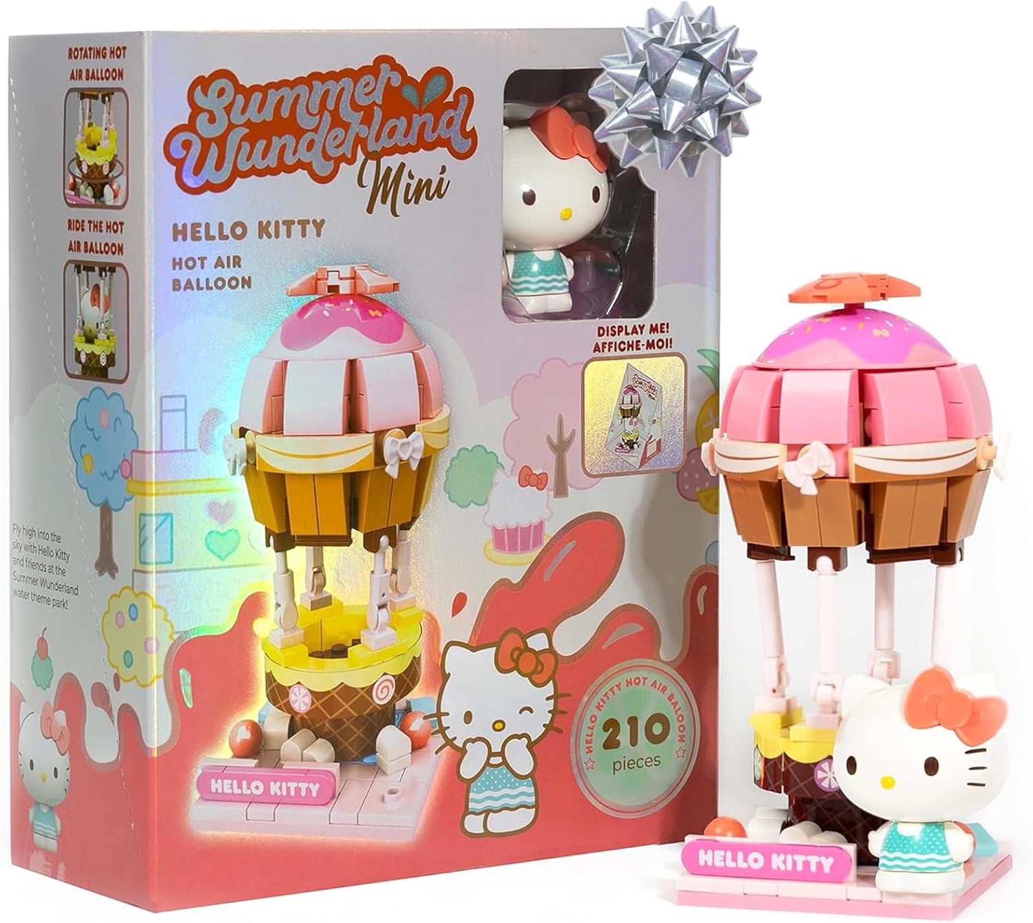 Hamee Sanrio Hello Kitty and Friends ‘Summer Wunderland Mini’ Cute Water Theme Park Building Block Set Birthday Gift, Party Favor, Stress Relief, Collectible Toy Compatible with Lego – Hello Kitty