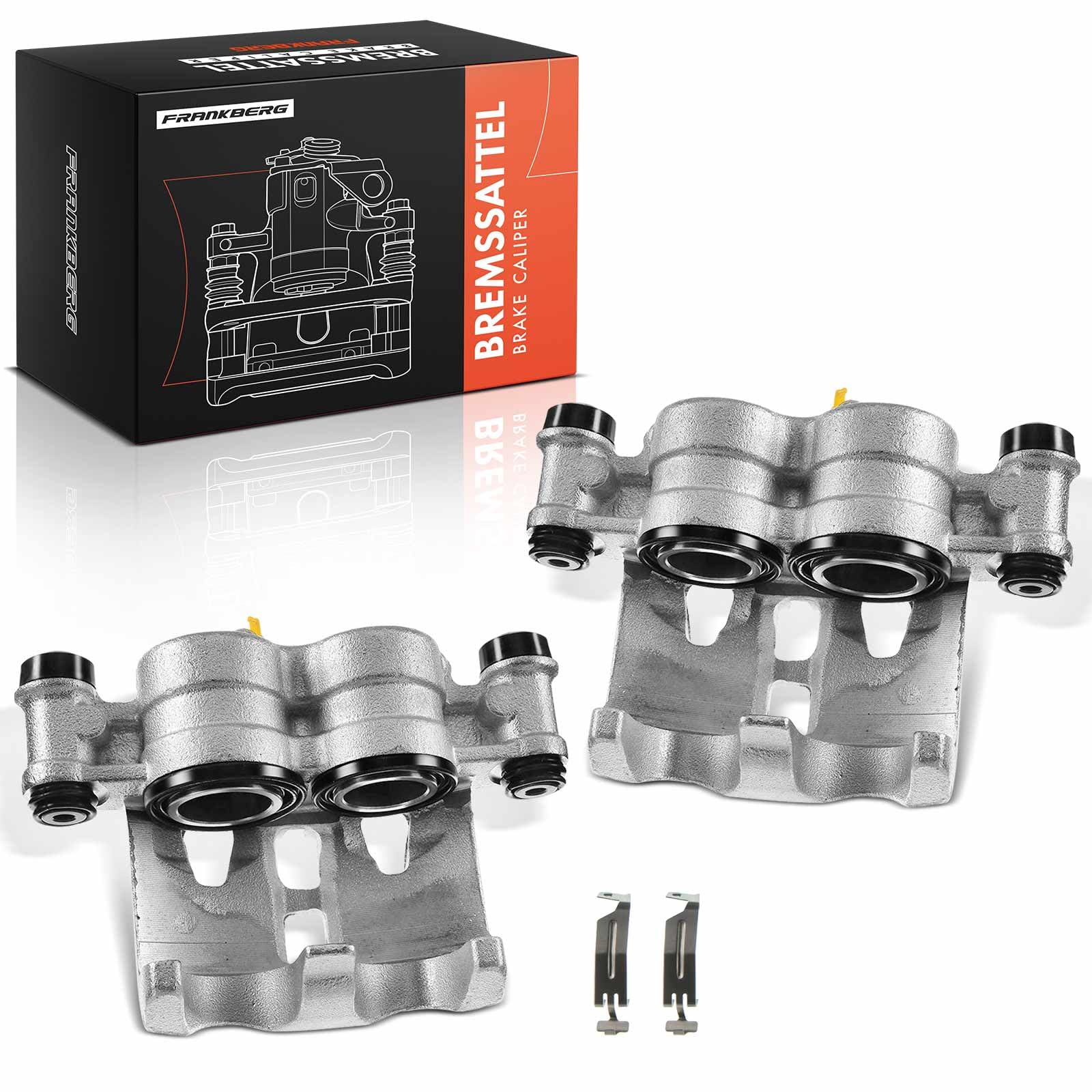 Frankberg 2x Pinza de freno Delantero fundición de alumin.io Compatible con Jumper Bus Furgoneta Ducato Bus 250 290 Boxer Bus Furgoneta Plataforma/Chasis Replace# 343910