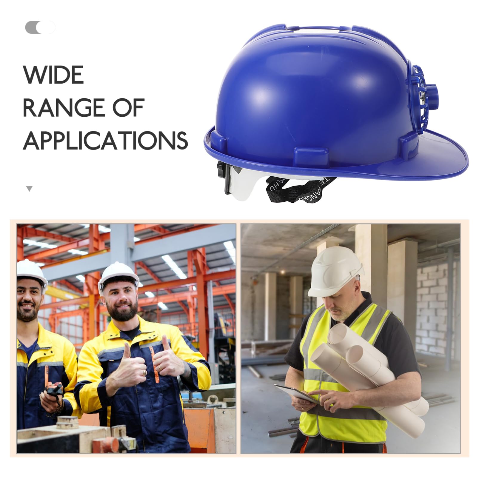 LALAFINA Casco Sicurezza con Ventilatore Solare Cappello Protettivo per Esterni Protezione Solare per Attività Estive e e Comfort