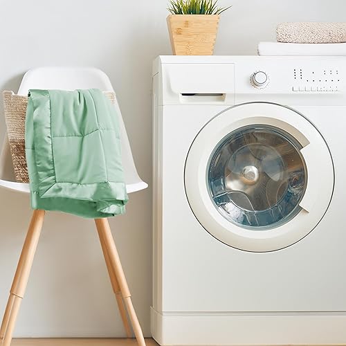 Miniatura 8 de Manta alternativa Windom de microfibra con control de humedad 3M, Poliéster, Seafoam, Full Queen