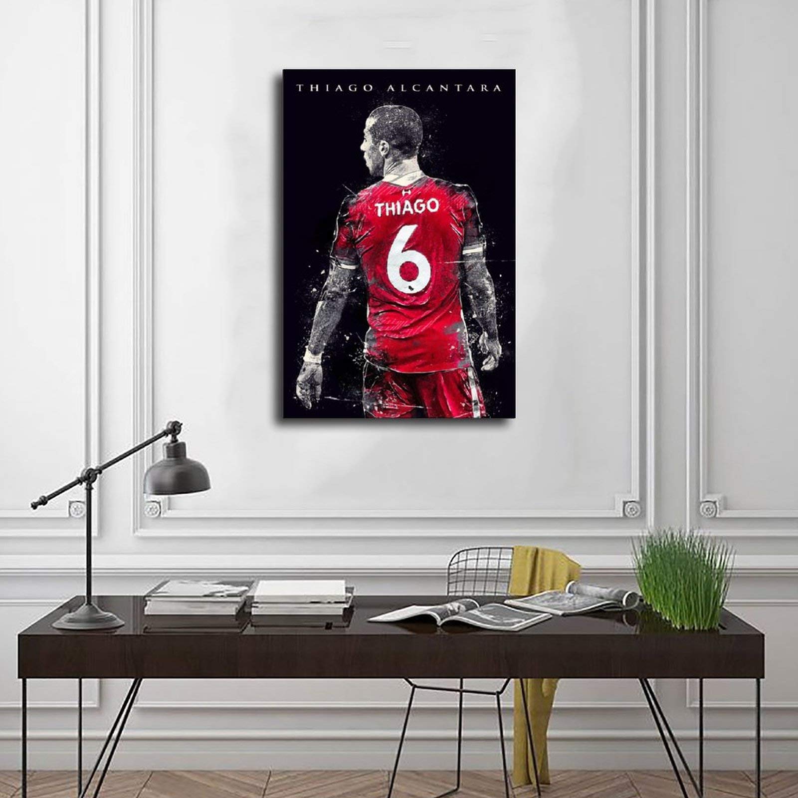 Amazon｜サッカー選手チアゴアルカンタラ壁画サッカーHDポスター