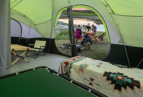 Miniatura 3 de UNP Tienda de campaña para 10 personas, tiendas familiares, fiestas, tienda de campaña para festivales de música, grande, fácil de instalar, 5