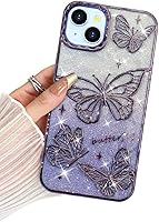 Vista 59 de BITOBE Diseñada para iPhone 16 Pro Max, Bonita Funda de Mariposa 3D Delgada con Chapado Brillante Reluciente de Lujo para Mujeres y Niñas Protectora