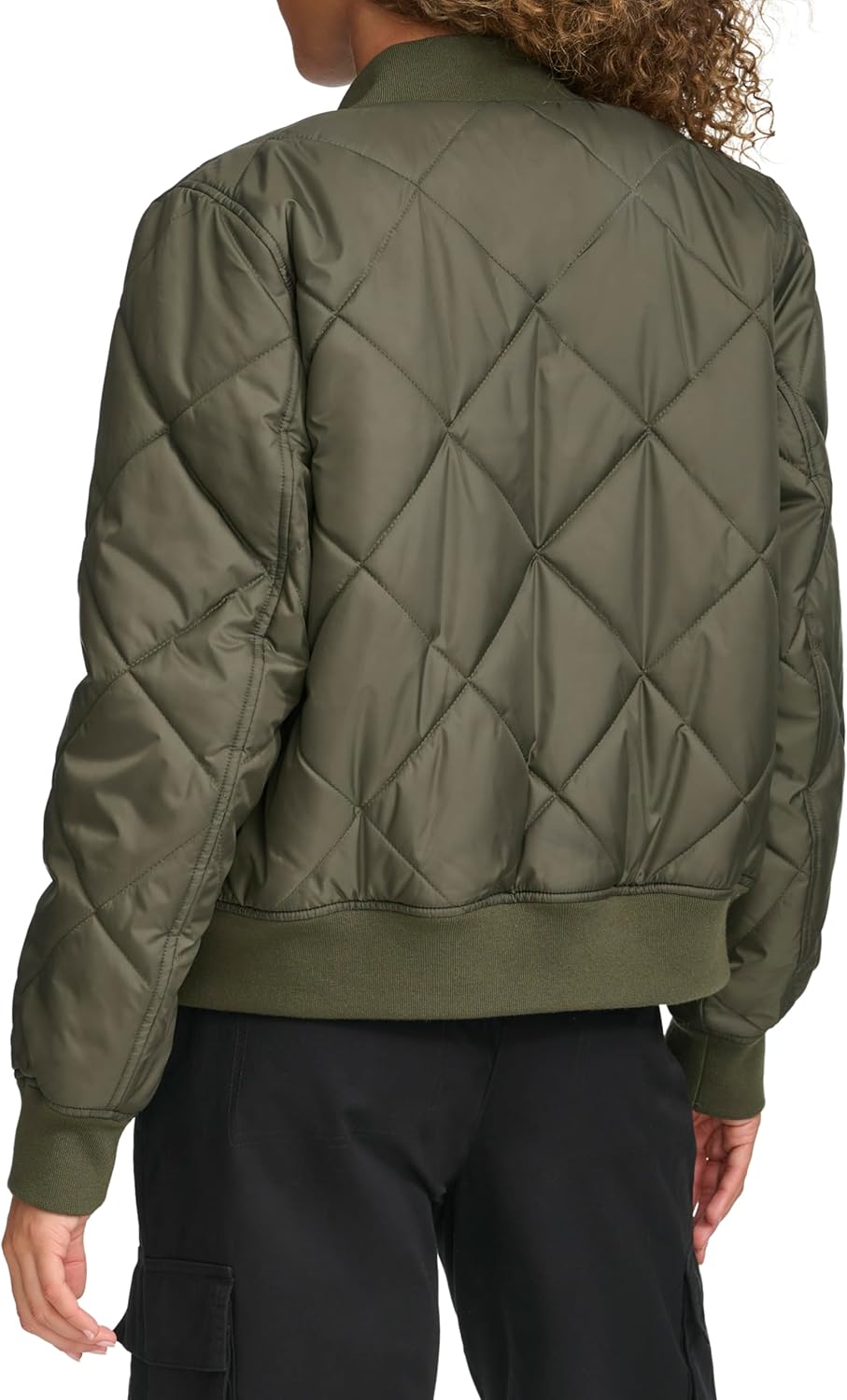 Levi's womens Diamond Quilted Sherpa Lined Bomber Jacket - Image 3