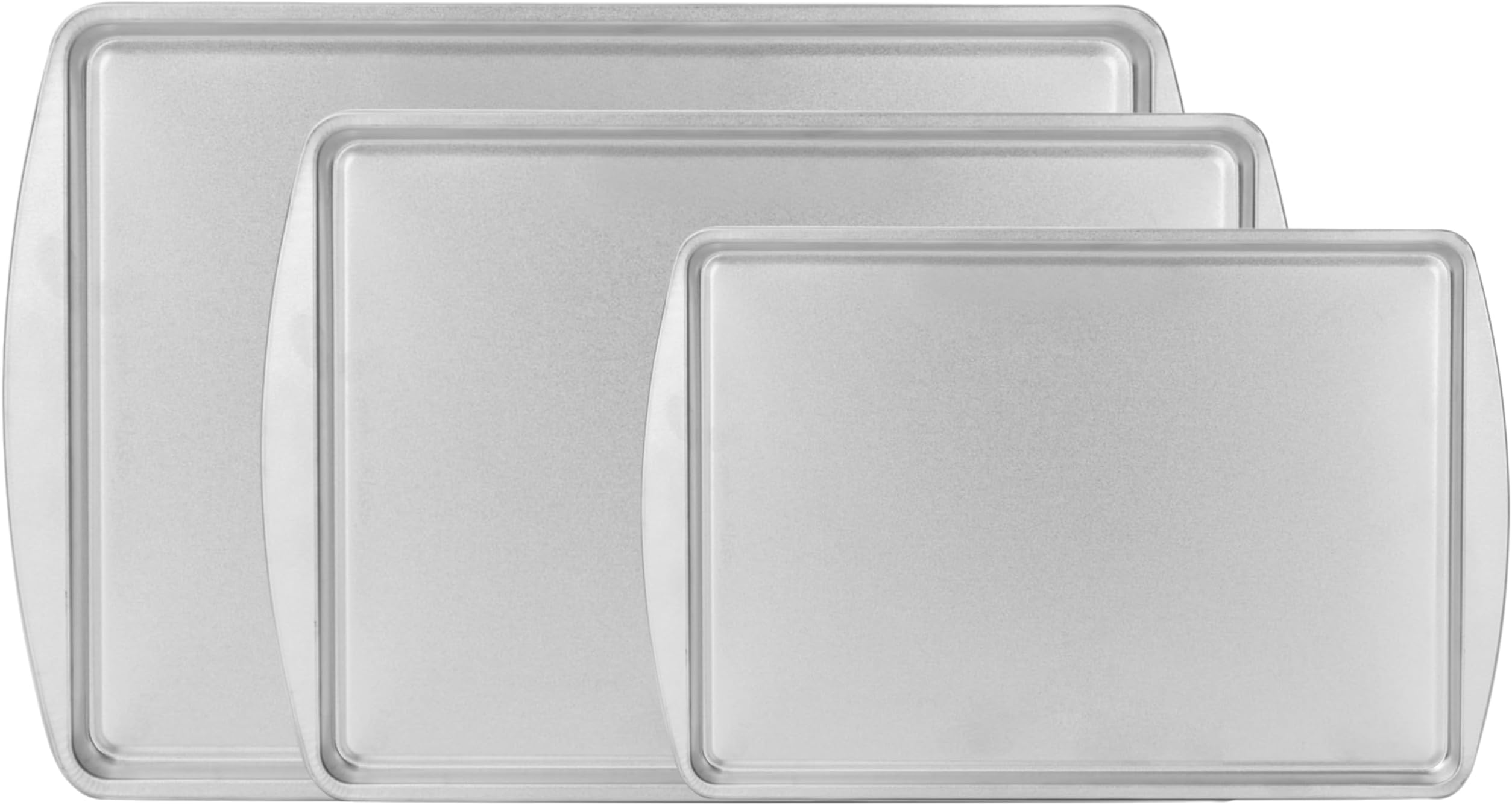 G & S Metal Products Company Three Piece Cookie Pan Set Chrome 3 pieces