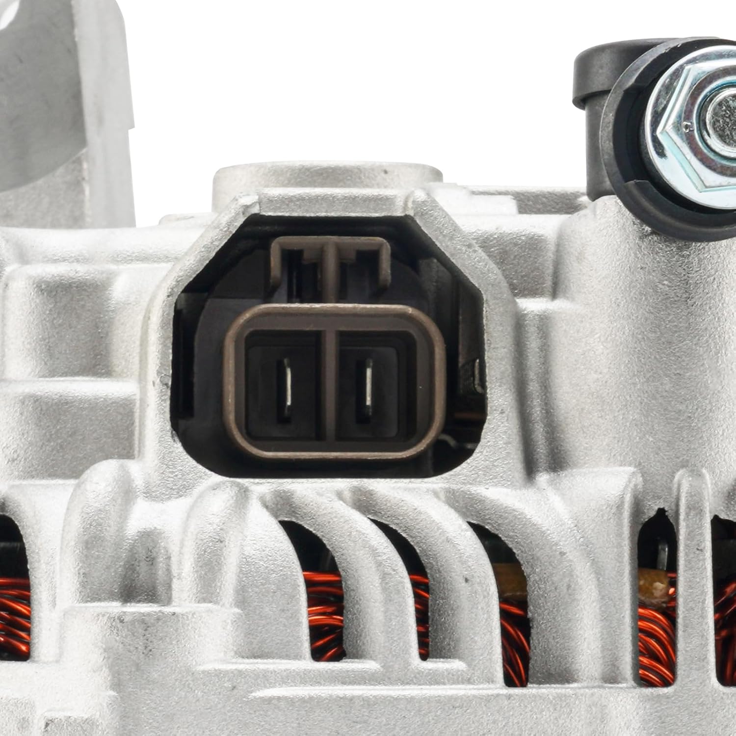 KAX Alternator Fit for Mazda 3 2004-2006, Mazda 3 2007-2009 2.0L, Mazda 3 2007-2009 2.3L, Mazda 5 2006-2007 High Amp Alternators for 11008N 12V 90Amp CW S6 6-Groove Pulley