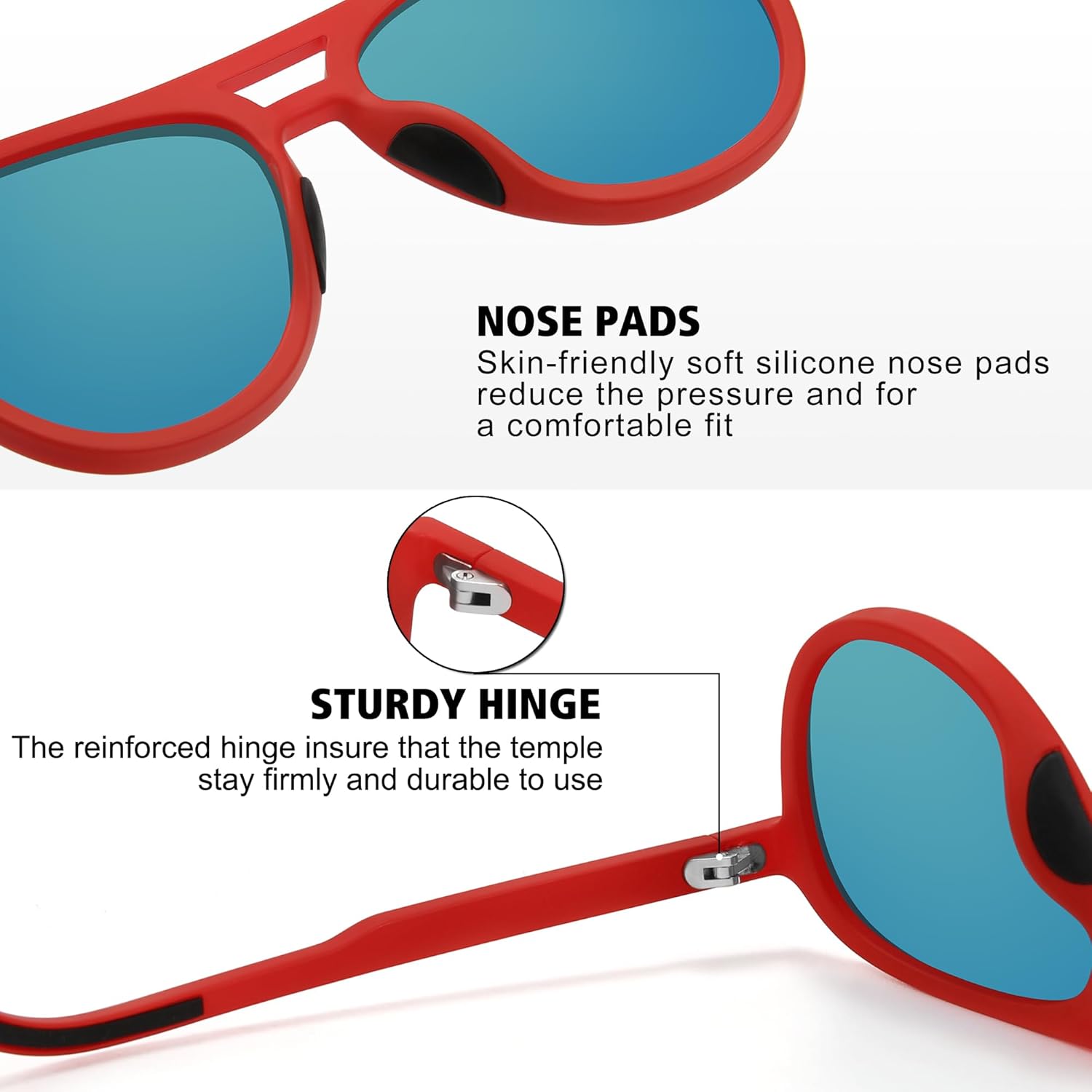 STORYCOAST Polarized Aviator Sunglasses for Men Women Classic Retro Aviators Sports Driving Running Sun Glasses