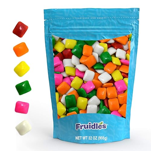 Chiclets - Pestañas de chicle de chiclets golosinas de bufé de caramelo recambios de tamaño de máquina certificado Kosher Parve sabor a fruta mixta disponible en Yaxa Colombia