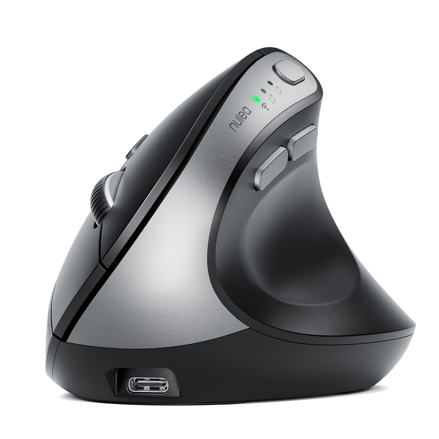Nulea MD280 Ergonomic Vertical Wireless Mouse - Bluetooth 2 4G Dual Mode 4 Adjustable DPI 800 1200 1600