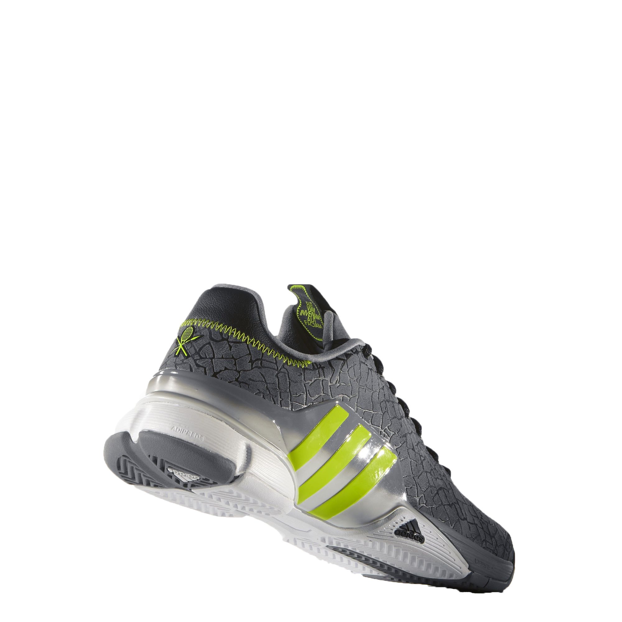 Adidas Barricade 2016 Hannibal Grey Semi Solar Elephant Tennis Shoes Mens 9 Amazon.com | Adidas Men main image 4