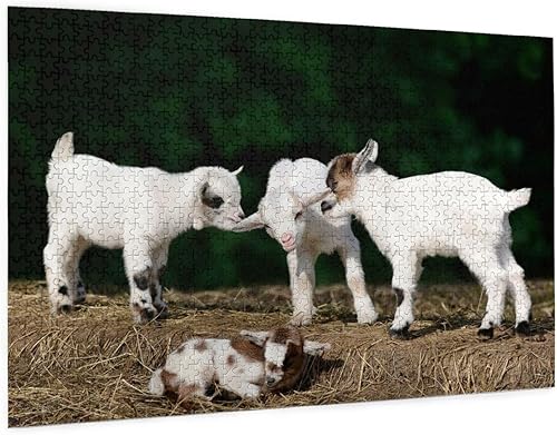 Miniatura 2 de Rompecabezas para adultos de 1000 piezas, cabras, niños, rompecabezas familiar grande, obra de arte para adultos y adolescentes, regalo