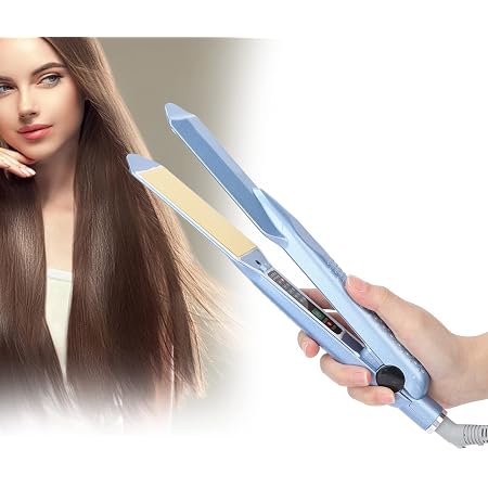 Amazon.com: Alisador de pelo profesional, temperatura ajustable, plancha  plana y caliente, herramienta de peinado de cerámica, alisador de pelo y  rizador 2 en 1, para todos los peinados, regalo para niñas y