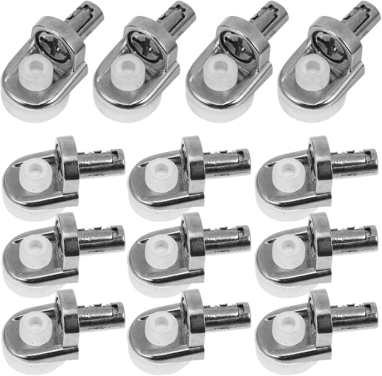 Mikikit 20Pcs Thickened Suction Cup Shelf Pins 0.90X0.59X0.47In Cabinet Shelf Supports for Bookshelf Display Cabinet Wardrobe Easy Installation