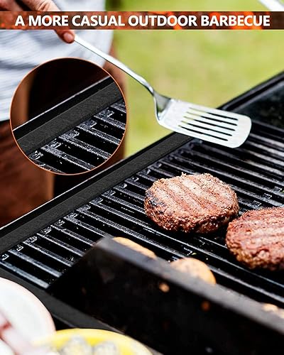 Miniatura 2 de BAIPOK Paquete de 2 juntas de ahumador de barbacoa de 30 pies, autoadhesivas, 12 x 18 pulgadas, junta de repuesto para parrilla de repuesto de alta