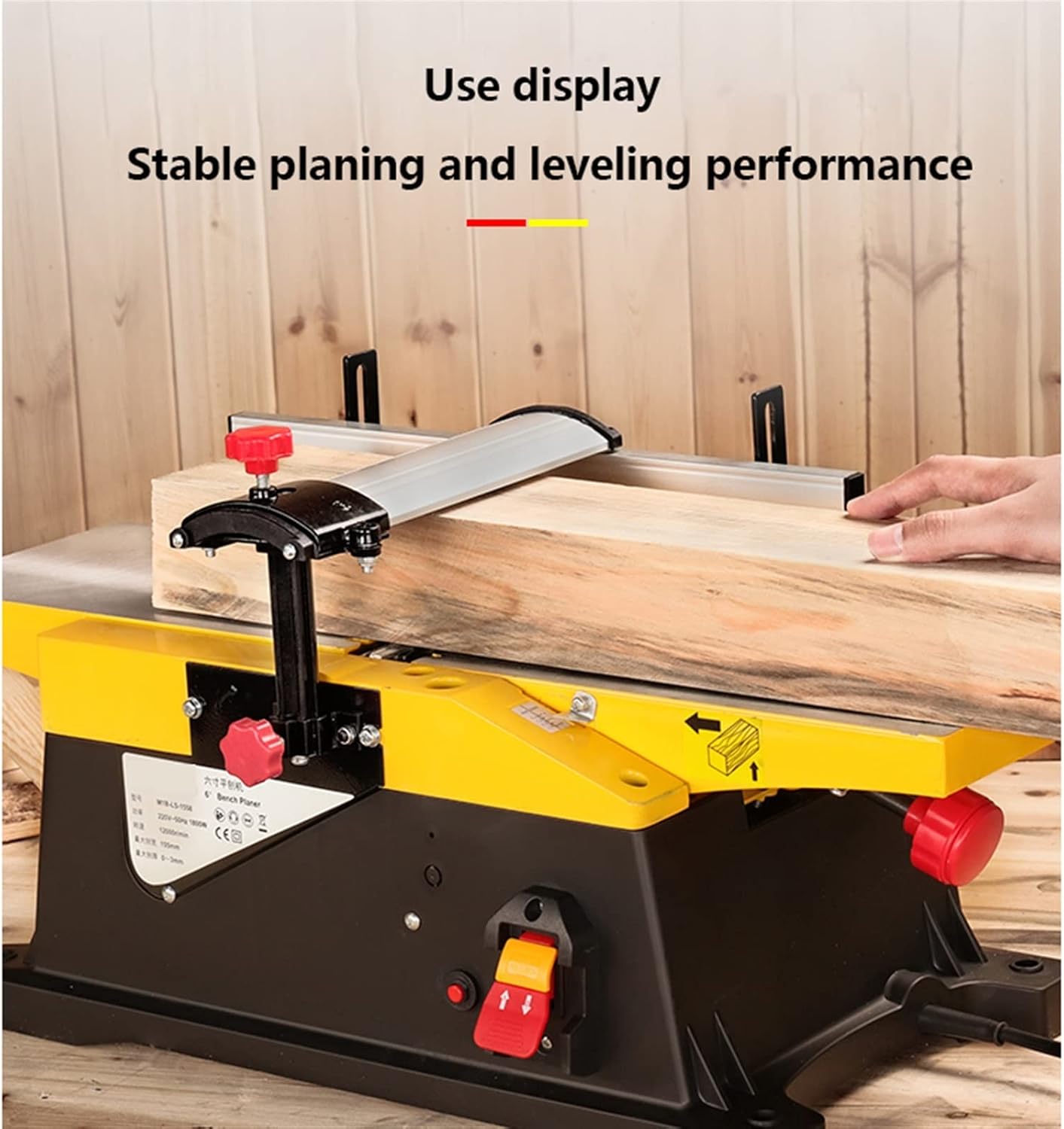Multifunctional Electric Planer Woodworking Electric Planer Desktop Power Tools Small Household Power Tools MINGPING (Color : 220V, Size : -UK)