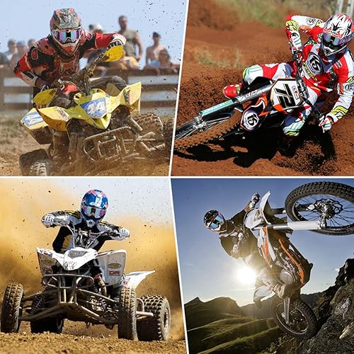 Miniatura 32 de Gafas de motocicleta para hombres y mujeres, gafas de motocross, de ATV, gafas para montar, gafas de deportes de potencia, gafas para todoterreno