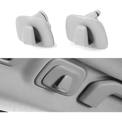 SLIMI 2 PCS Car Clothes Hooks, Locking Design Swivel Mounted Hooks, Multifunctional Roof Clothes Storage Accessory, Compatible with Volvo XC60 XC40 XC90 V90 S90 (Grey)