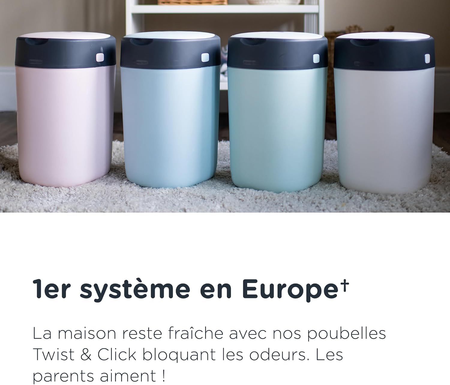 Tommee Tippee Twist & Click: Poubelle à Couches Anti-Odeur Hygiénique - Description