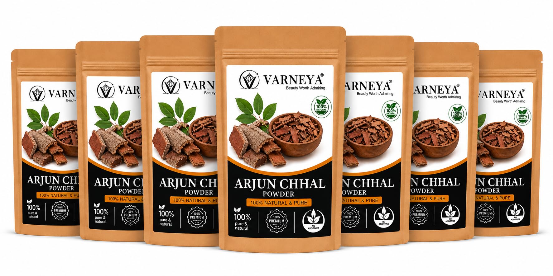 Naturals Organic Arjun Chhal Powder (Terminalia Arjuna) 100g | Premium Dried Arjuna Bark | 100% Pure Natural Ayurvedic Herb | Chemical-Free | Ideal for Herbal Tea, Kadha & Traditional Herbal Preparations (Pack OF 7)-picture-32