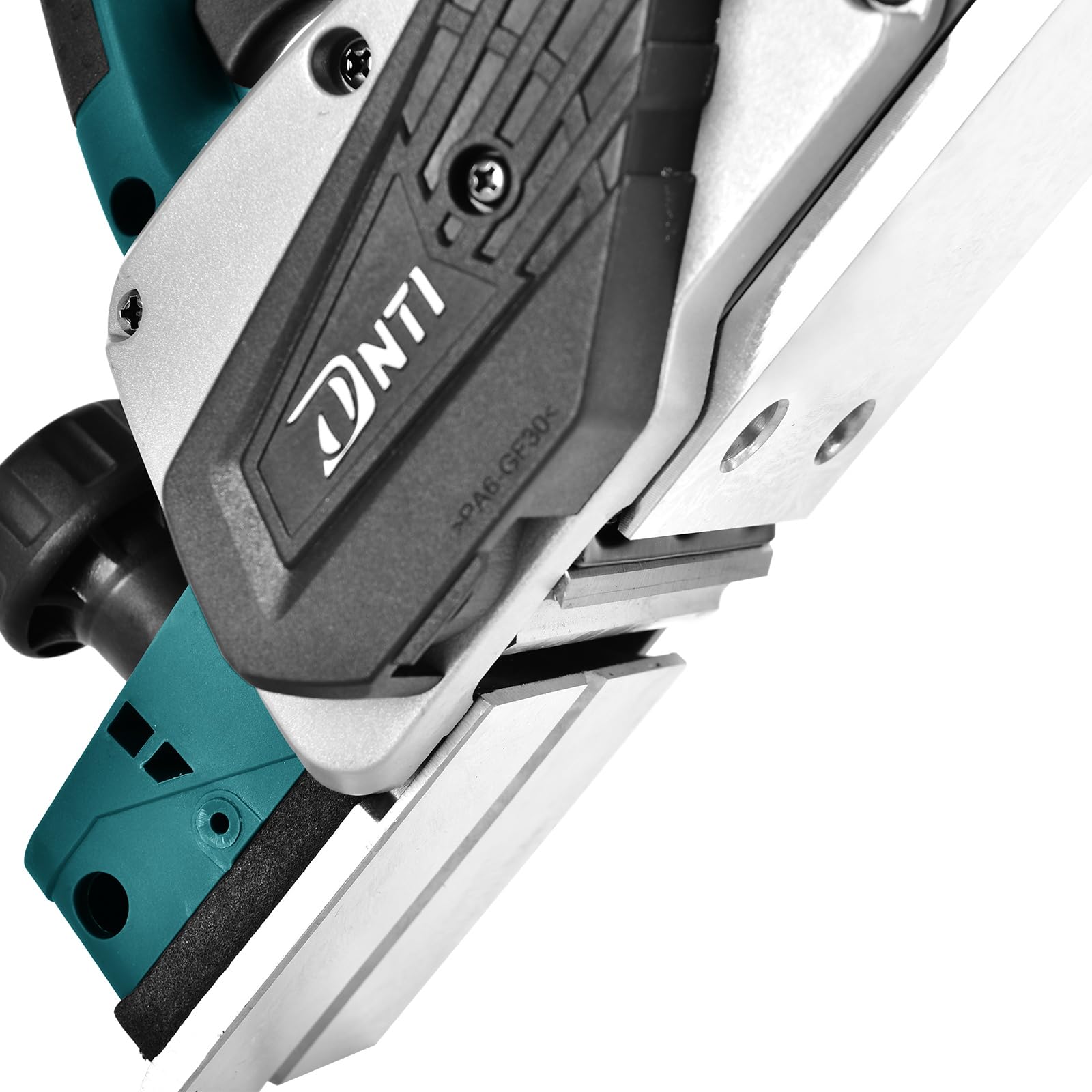 DNTI Cepillo eléctrico con cable 620W Anchura de cepillado 82 mm profundidad de 2 mm Incluye botones ajustables16000 rpm Acabado Liso para Bricolaje Cepillado de Madera Cepilladora Eléctrica58215B