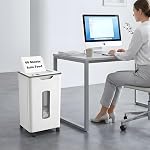 Wingwise Paper Shredder for Home Office, 60 Sheets Auto Feed, P-4 Cross Cut, 40 Mins Runtime, 52dB Quiet, 2.5m/min Shredding, 5.8 Gallon Bin, CD/Credit Card Shredder with Anti-Jam & Dual Modes