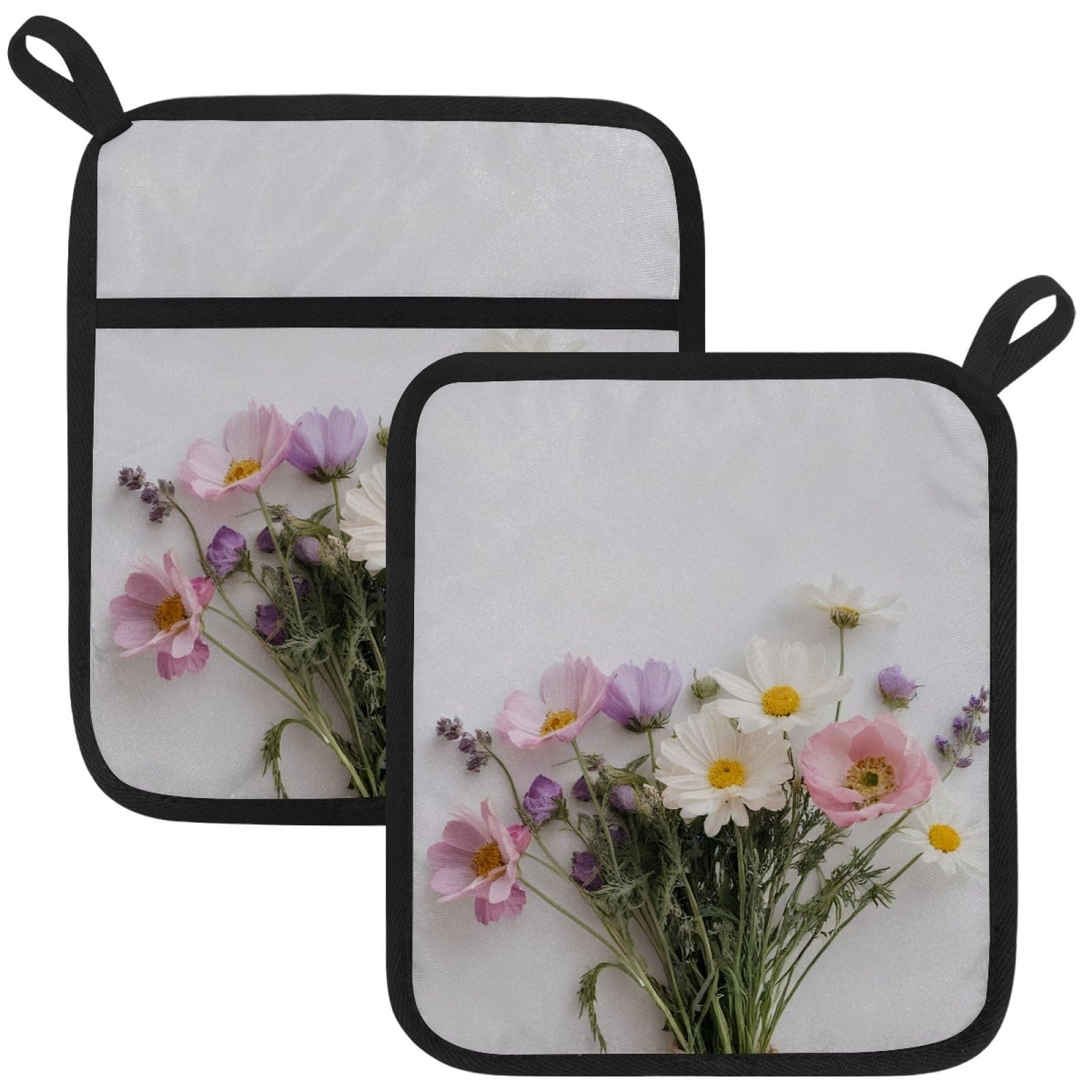 VAPOKF Flower Pot Holder, Heat Resistant Oven Cloths, Potholders & Oven Gloves, for Kitchen Cooking & Baking, Thick & Safe, Protection of Hands From Hot Utensils
