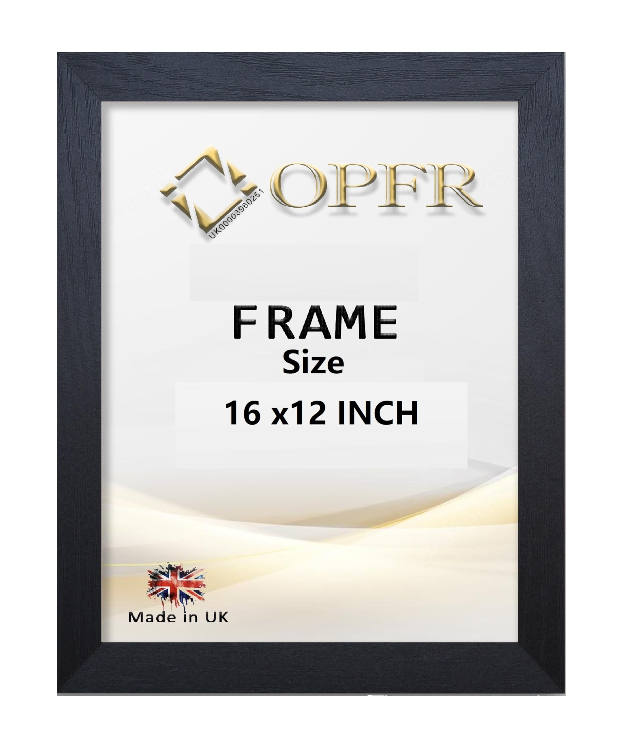 16x12 Inch Black Photo Picture Frame