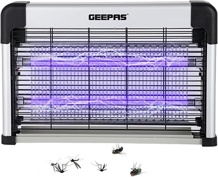 GEEPAS Electric Fly Killer & Bug Zapper | Powerful UV Light Low Noise 20W