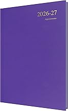 2026-2027 Mid/Academic Year Planner - 13 Month A4 Day-to-Page with Appointments - Collins Debden Essential Range Purple (ESSA41M.55-2627)