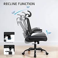 Vista 9 de FelixKing Silla de Oficina, Silla de Escritorio con Soporte Lumbar Ajustable, Silla de Computadora Ergonómica con Respaldo Alto y Respaldo
