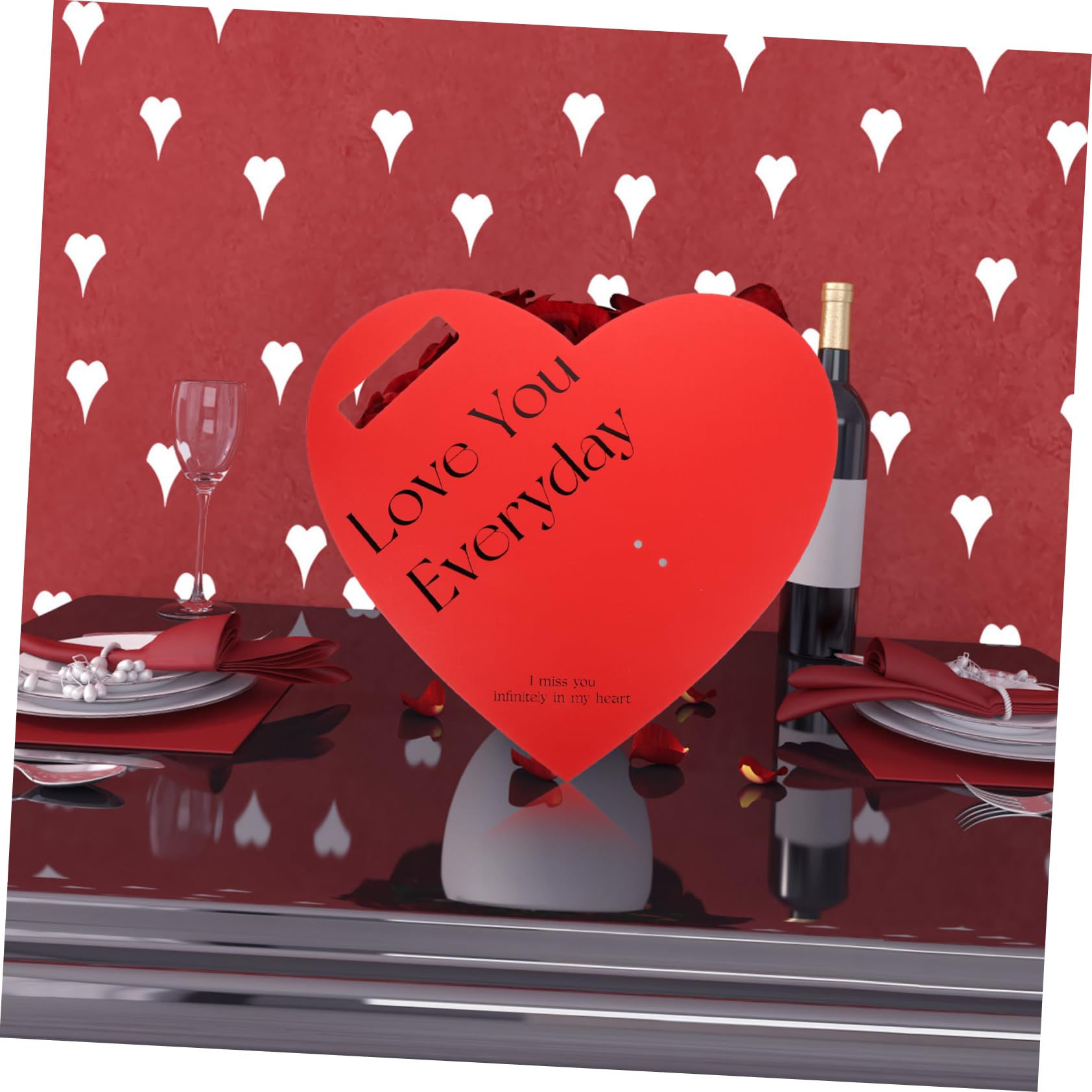 HOMOBABE 20 Pièces Papier de de Rose Forme de Cœur Rouge pour Fournitures pour Mariage et Fête