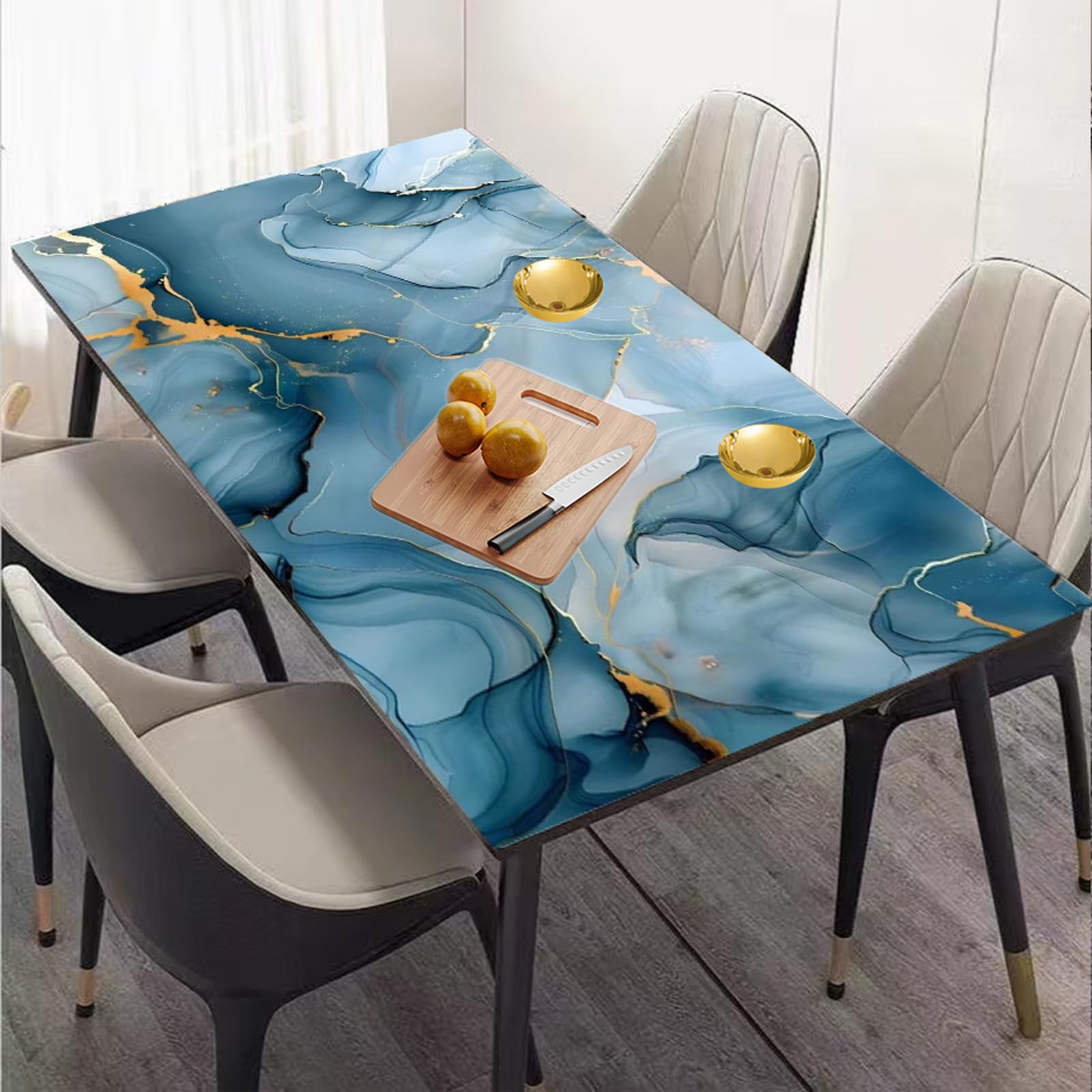 Cooalinar Marble Effect Self Adhesive Vinyls,Kitchen Top Vinyls Wrap,Heat Resistant,Easy To Remove,Cut To Size,Anti-Fouling Scratchproof,For Furniture Sticker,Kitchen,Worktops