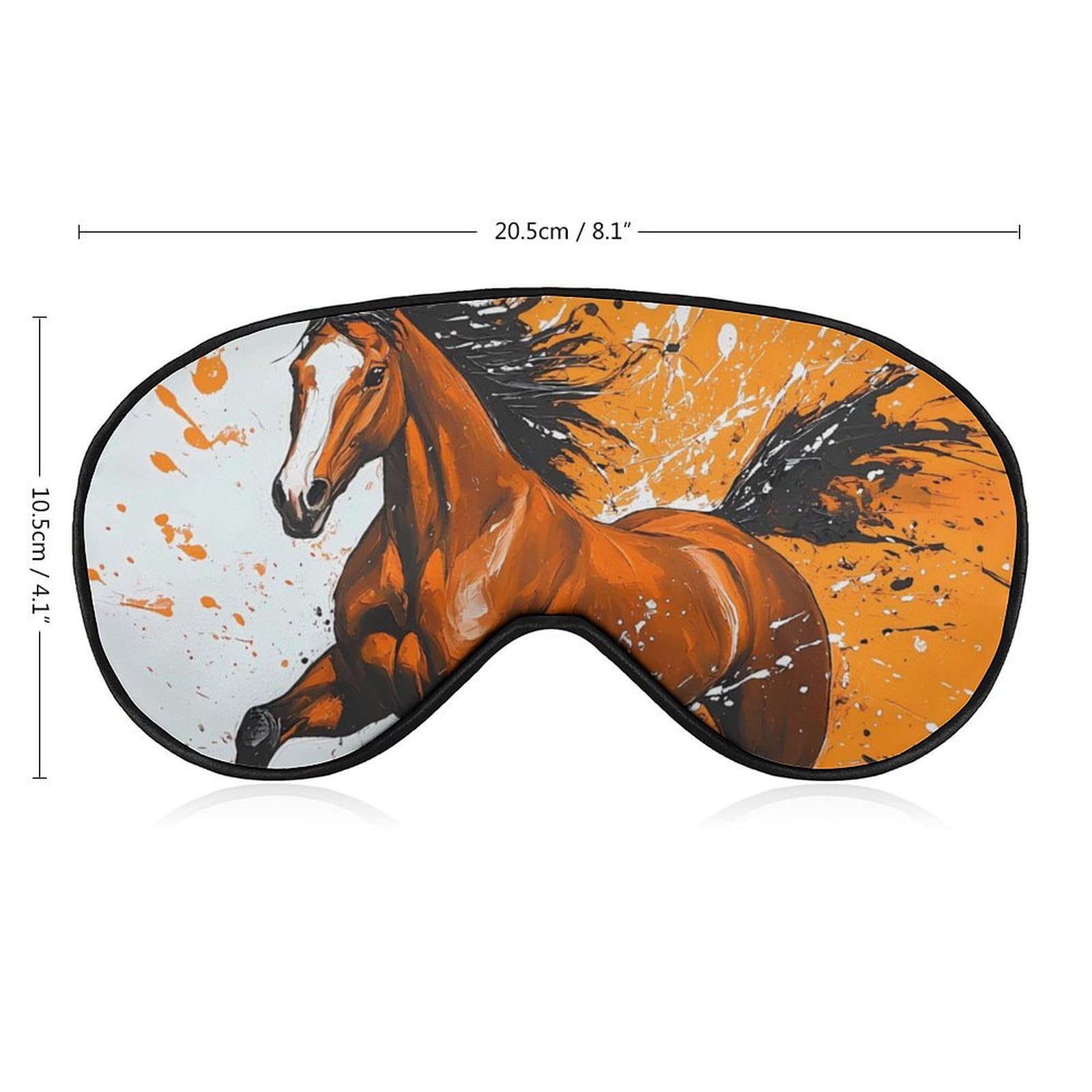 Galloping Horse Sleep Mask Eye Shade Cover Adjustable Strap for Travel Lunch Break Women Men