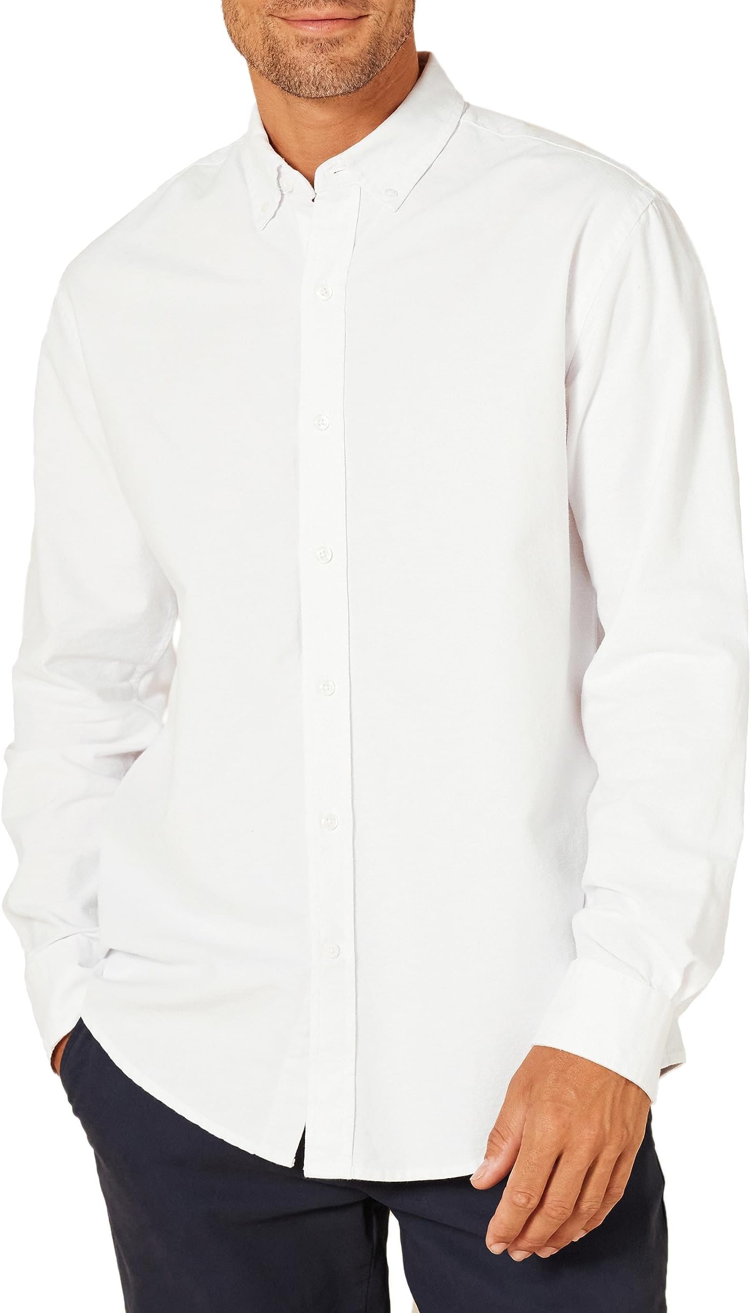 Men's Regular-Fit Long-Sleeved Oxford Shirt