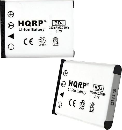 HQRP Dos baterías compatibles con Olympus Stylus 730, 740, 750, 760, 770 SW reemplazo de cámara digital