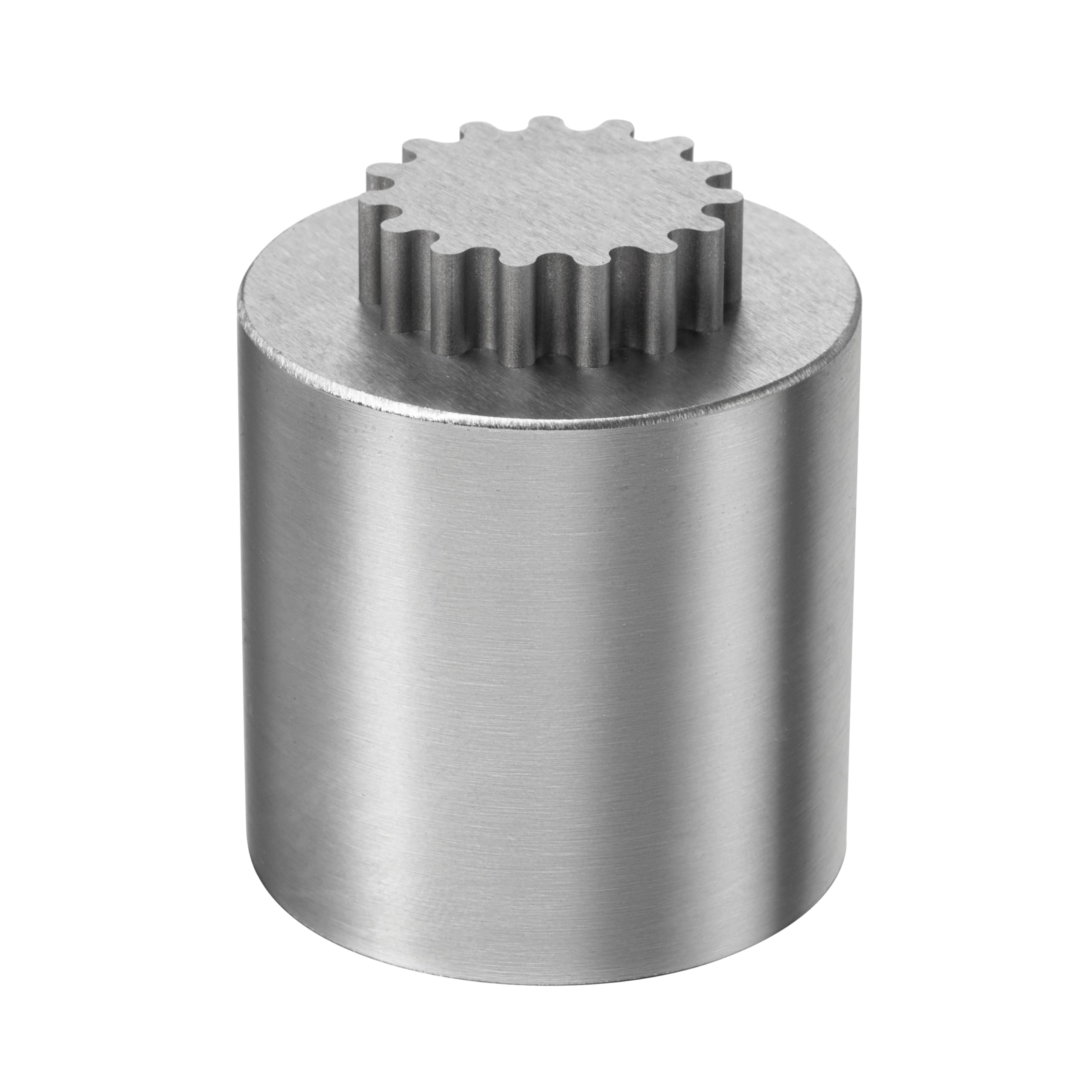 Heavenly Metals 2-Piece Gear Cylinder 3D Puzzle for Adults – Stainless Steel Desk Toy and Fidget, Zero Tolerance Wire EDM Cut Office Gift for Men & Women : Toys & Games