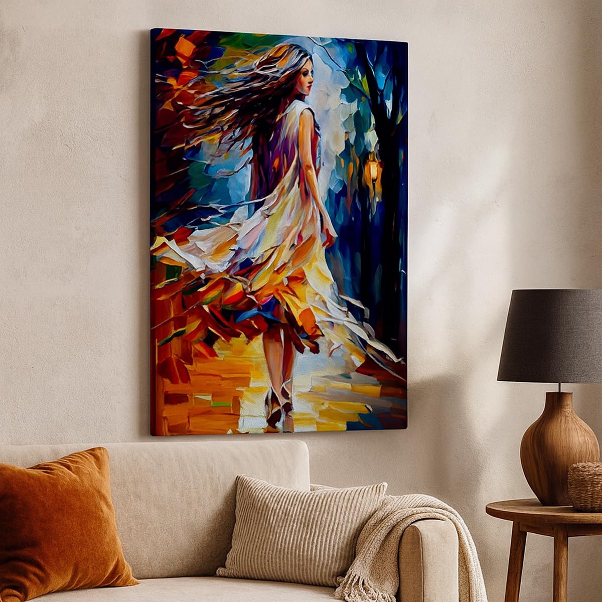 ARTTOR Cuadro Decorativo 55x100 cm Moderno Vertical Personas Moda - 6210 | Cuadro sobre Lienzo Grande Arte mural Decoración del Hogar Salón Dormitorio Cocina sobre Lienzo Cuadros de Pared Estilo