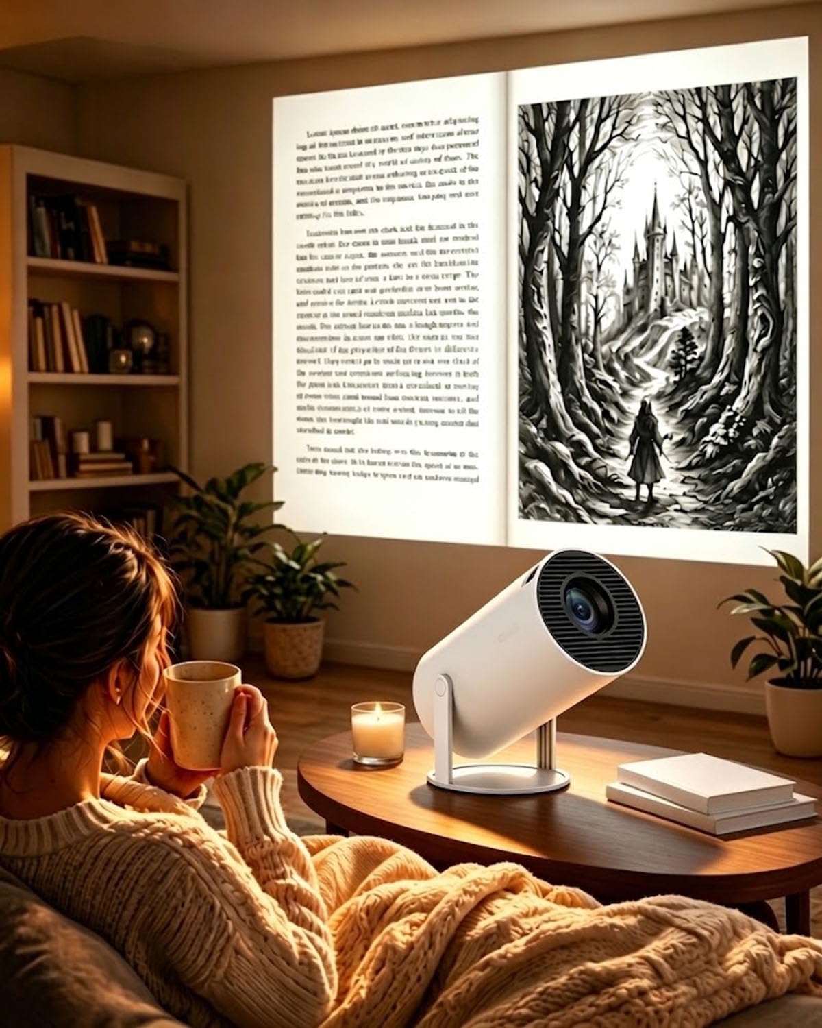 BookGlow Smart Projector, Book Glow Projector，Pro