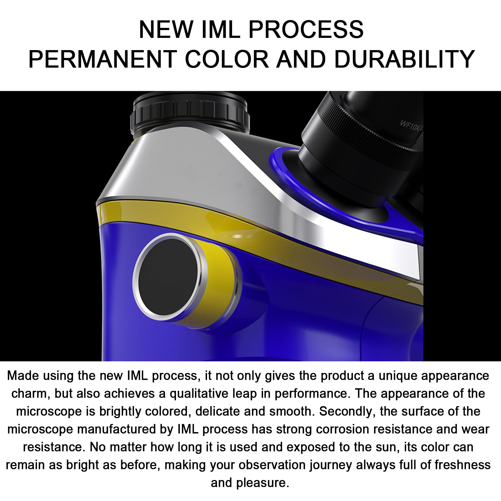 Microscopio estéreo trinocular con zoom continuo y adaptador CTV, ideal para estudiantes y principiantes en observación biológica