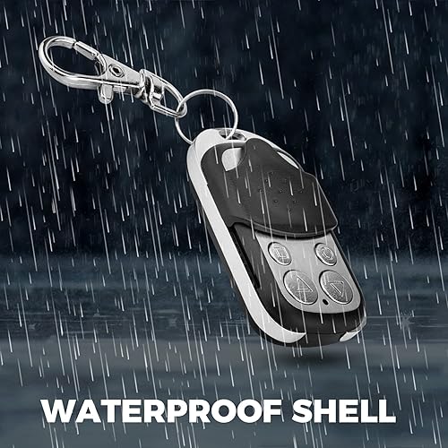 Miniatura 4 de Control remoto de 4 teclas para abridor automático de puerta corredera 433MHz código de aprendizaje, sistema de control de acceso de puerta,