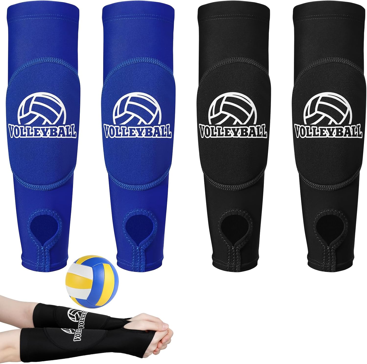 Jostift 2 Paar Volleyball Armschoner Jugend,Unterarmschoner mit