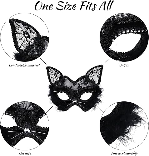 Miniatura 4 de Máscara de mascarada para mujeres, hombres, parejas, Halloween, cosplay, mariposa, diamantes de imitación, máscara de Mardi Gras